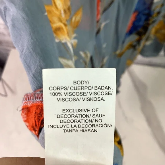 💙Lucky Brand - Floral, Botanical Sheer Blouse - Picture 10 of 10